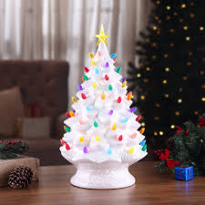 24 in. Nostalgic Ceramic Tree - White – Mr. Christmas
