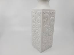 White Vintage Biscuit Vase - Hutschenreuther - Germany - 70s ...