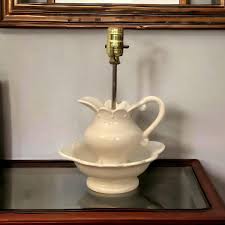 Vintage Lamp, Kitchen Counter Lamp, Wash Bowl Basin, Table ...