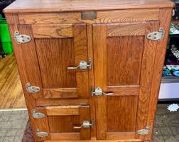 1900's Antique Solid Oak Wood Ice Box; Vintage Home Decor; Unique Storage; Farmhouse Kitchen; Funky Bar Solution - Etsy