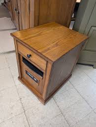 Oak 1 Drawer End Table with Heater | Roth & Brader Furniture