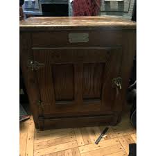 Vintage White Clad Icebox Chest - AptDeco