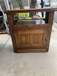 White Clad Swivel Top Tv Stand With Slide Out Shelf | eBay