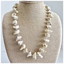 White Coral Free Form Polished "Nuggets", Silver tone, 25 ...