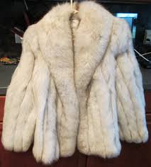 Natural $2,750.00 Blue Fox Fur Stroller 31" Length Coat With ...