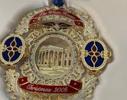 Vintage White House Ornament 2006 White House, Historical Association Metal Decoration for Christmas - Etsy