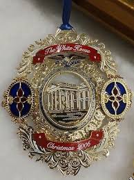 Lot of 2 White House Christmas Gold Metal Scroll Ornate Ornaments | eBay