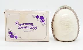 Kencraft Panorama Easter Egg #110 Small Upright Egg - Swan