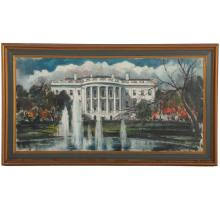 Sold at Auction: John Haymson, John Haymson. The White House, oil