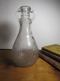 White House Vinegar Jug - Double Handle - Ribbed Neck - Embossed Flower - Crackle Look - Etsy Australia