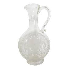 Pair Antique Austrian Lobmeyr Etched Glass Wine Liquor Decanters Stoppers 1880 For Sale at 1stDibs