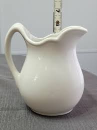 Vintage Restaurantware White Ironstone Pitcher Jackson China Falls Creek PA EUC! | eBay