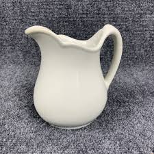 Vintage Carr China Co 1929 Restaurant Ware 5 3/4" T Heavy Pitcher White | eBay