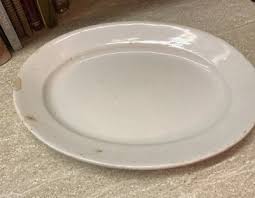 Vintage D.E. McN (Nicol) P. CO. Pottery Semi Granite Platter ...