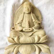 Buddha Statue Chinese Figurine Holding Pagoda (stupa) Hand ...