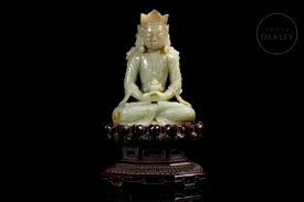 Sold at Auction: Hetian jade Buddha, Ming dynasty