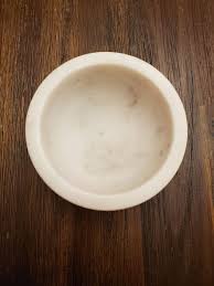 White Marble Bowl With Marble Knife | eBay