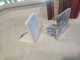 Handmade Marble Bookends Variety of Stones a Beautiful Gift ...