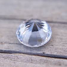 Natural White Sapphire | Round Cut | 2.15 Carat | 7.33 Mm ...