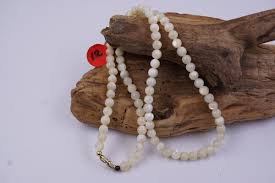 Vintage Mother Of Pearl Beads (6.5mm) Necklace 22" Long | eBay