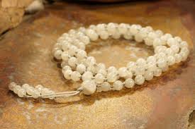 White Rainbow Moonstone Mala • White Rainbow Moonstone Mala ...