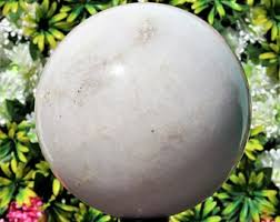 9" White Jade Sphere: Energy Balancing Crystal Decor - Etsy