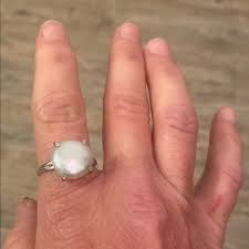 Jewelry | Elegant Silver Pearl Ring | Poshmark