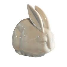 Vtg Rabbit Porcelain Figurines 1900's Japanese Okimono Art Deco Blanc De Chine | eBay