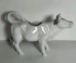Vintage/Antique 1900-1930 Germany White glaze Porcelain Cow ...