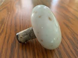 Antique Door Knob Vintage Ornate Door Handle White PORCELAIN ...