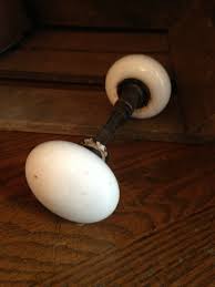 Antique White Porcelain Door Knob Set – Historic House Salvage