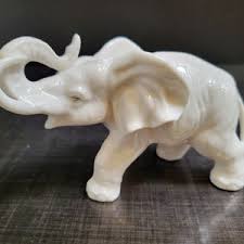 Japan Porcelain Elephant Hand Painted Trunk up Lucky Figurine - Etsy