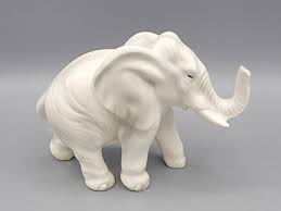 Vintage Nippon Yoko Boeki Company Porcelain Elephant Figurine Trunk Up Good Luck | eBay