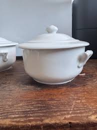 Vintage Set of 4 APILCO French Porcelain Mini Soup Tureens ...