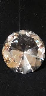 Cut Glass Diamond Jewelry display / Paperweight | eBay