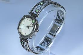 Aviv Mother of Pearl Sterling Silver Watch | eBay