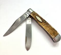 Stainless Steel Bone Handle Pocketknife Vintage #K407 Japan ...