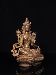 Chinese Pure Hand-carved Exquisite and Unique Pure Copper Bronze Statue of Green Tara Buddha Ornament,worth Collecting - Etsy