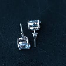 1 ct Round Diamond Stud Earrings 14K White Gold Lifetime Warranty | eBay