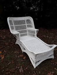 Antique Wicker Chaise Lounge Circa 1920's Extra Large Rare ...
