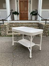 Antique White Wicker Table For Sale at 1stDibs | antique white wicker furniture, wicker table white -china -b2b -forum -blog -wikipedia -.cn -.gov -alibaba, white wicker table with glass top