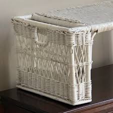 Mid-20th Century White Wicker Breakfast Tray | Chairish