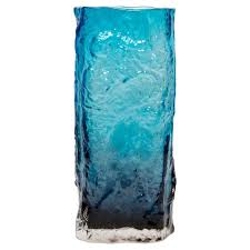 Mid Century Vintage Blue Artistic Ingrid Glass Vase, Germany, 1970s For Sale at 1stDibs