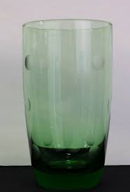 Polka Dot Highball Glass Tumbler Green Blue Clear Dots Noble Excellence ? 24 oz | eBay