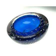 Vintage Bubble Glass Bowl in Cobalt Blue. Tea Light or ...