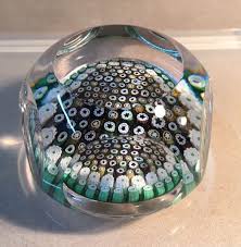 WHITEFRIARS FIVE CIRCLE MILLEFIORI ART GLASS PAPERWEIGHT | eBay