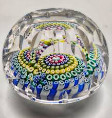 A Beautiful Vintage 1974 Whitefriars Millefiori Paperweight ...