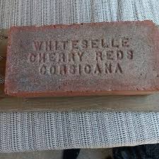 BIT OF HISTORY ON THIS Antique WHITESELLE CHERRY REDS CORSICANA Red Paver Bricks | eBay
