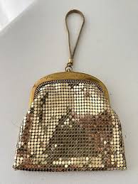 Vintage Whiting Davis Gold Mesh Change Purse Compact | eBay