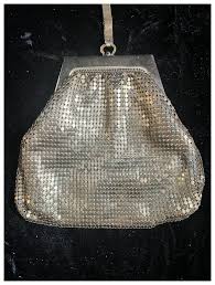 Vintage Gold Mesh Whiting & Davis Clutch Purse. For Sale at ...